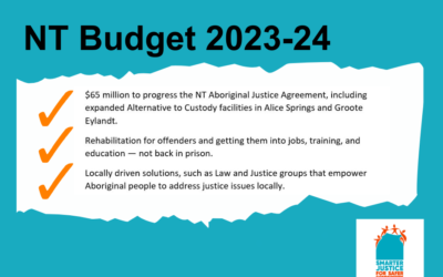 NT Budget investment in smarter justice approaches is a promising start